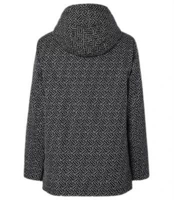 버버리 블랙 리버시블 로고 프린트 후드 재킷 80296571 Shop 버버리 블랙 리버시블 로고 프린트 후드 재킷 80296571