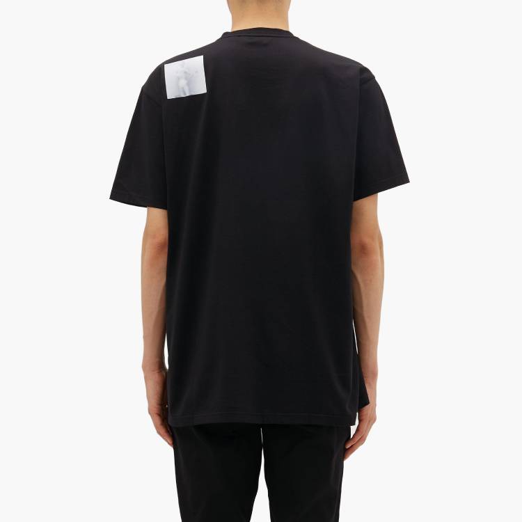 Burberry Black Short Sleeve T-Shirt with Deer Print 4558807-A1189 圖 4