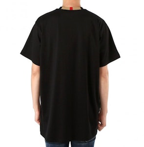 Burberry 黑色短袖T恤,刺繡Logo與經典格紋領口設計 8007695-A1189 1