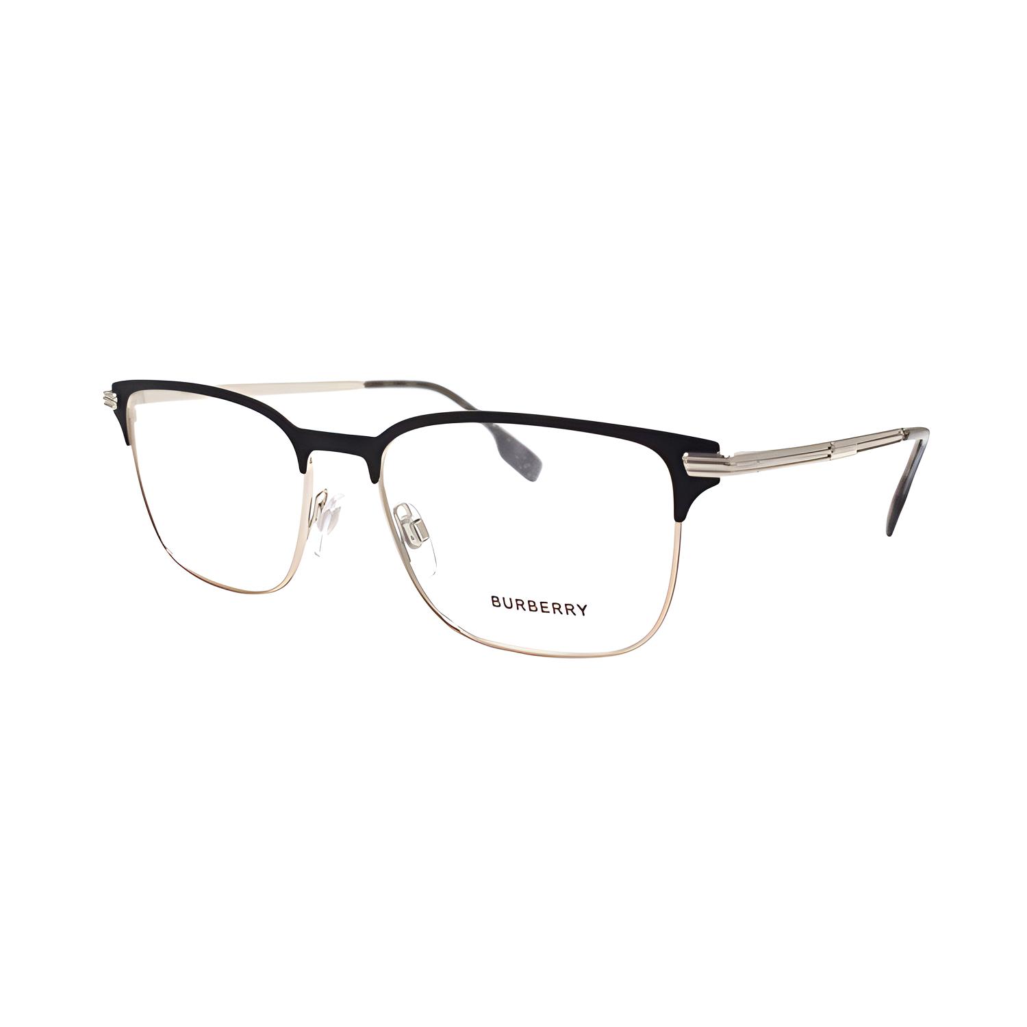 Buy Montura de Gafas Burberry Negra y Plateada para Hombre - Diseño Browline Óptico B1372 1005