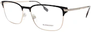 Buy Montura de Gafas Burberry Negra y Plateada para Hombre - Diseño Browline Óptico B1372 1005