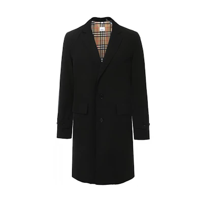Burberry Black Single-Breasted Cotton Trench Coat 80144081
