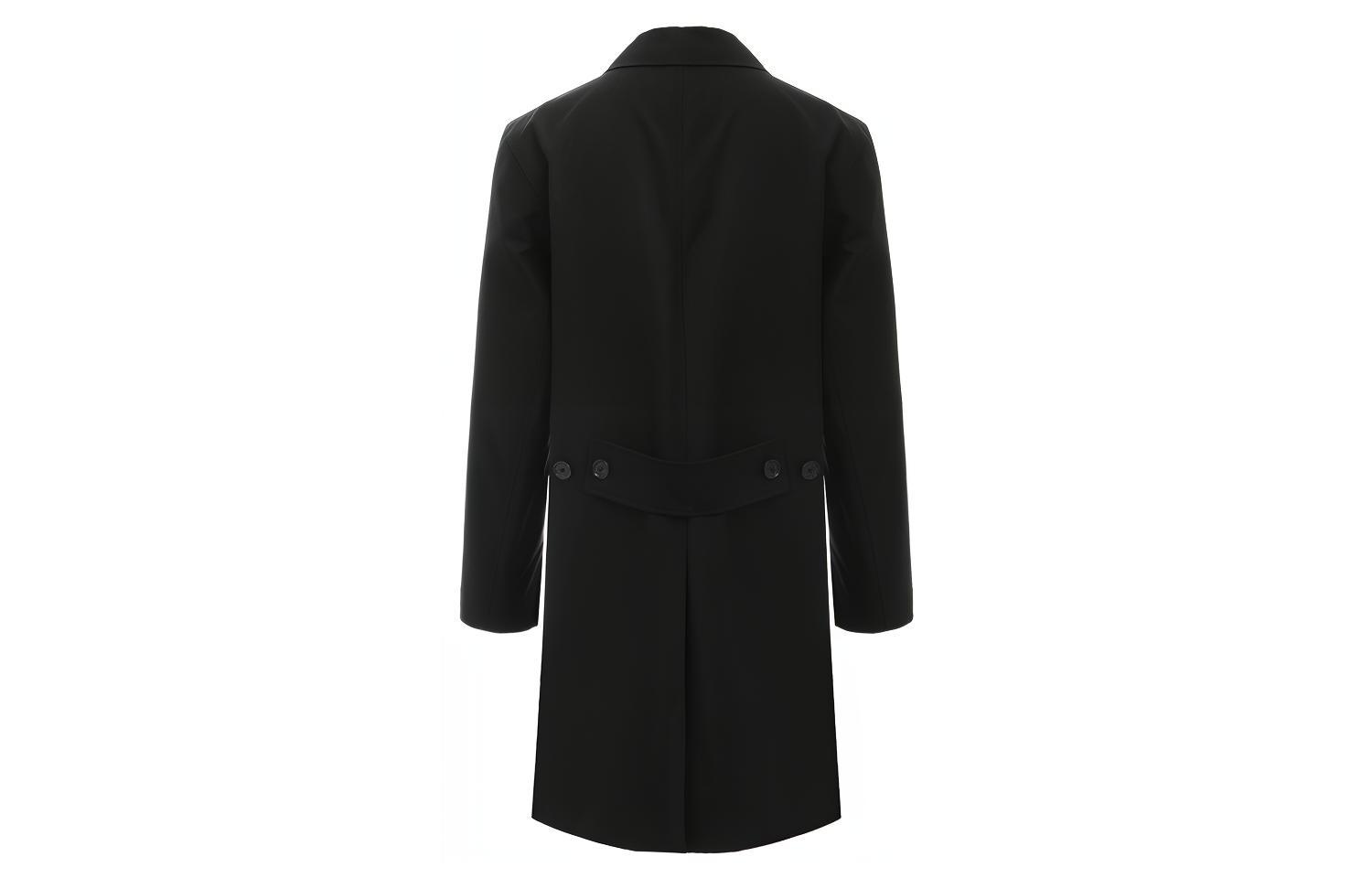 Burberry Black Single-Breasted Cotton Trench Coat 80144081 圖 3