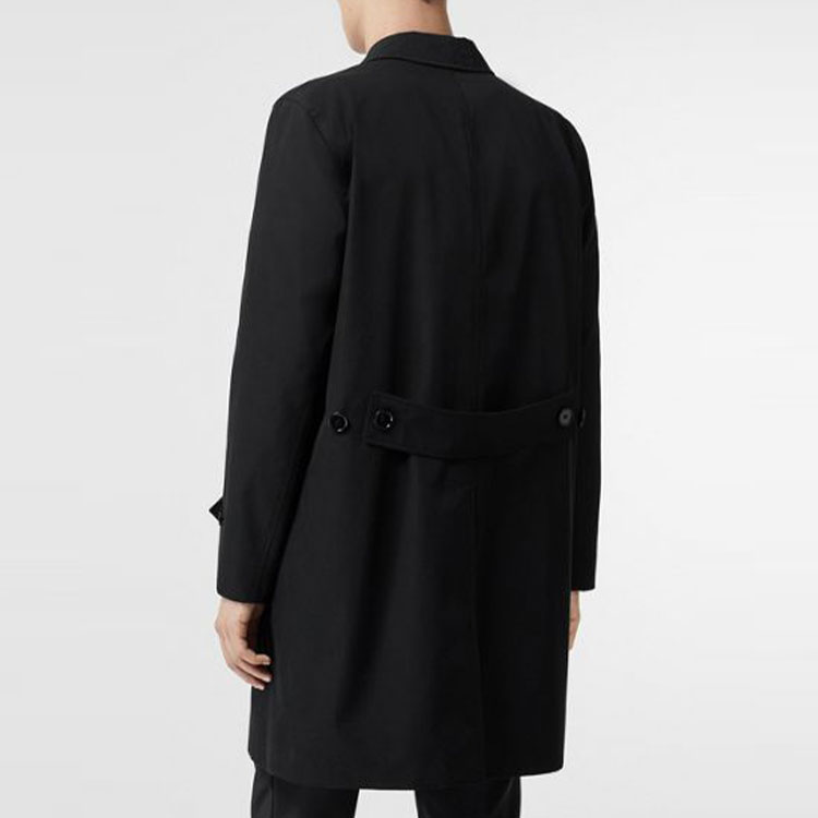 Burberry Black Single-Breasted Cotton Trench Coat 80144081 圖 5