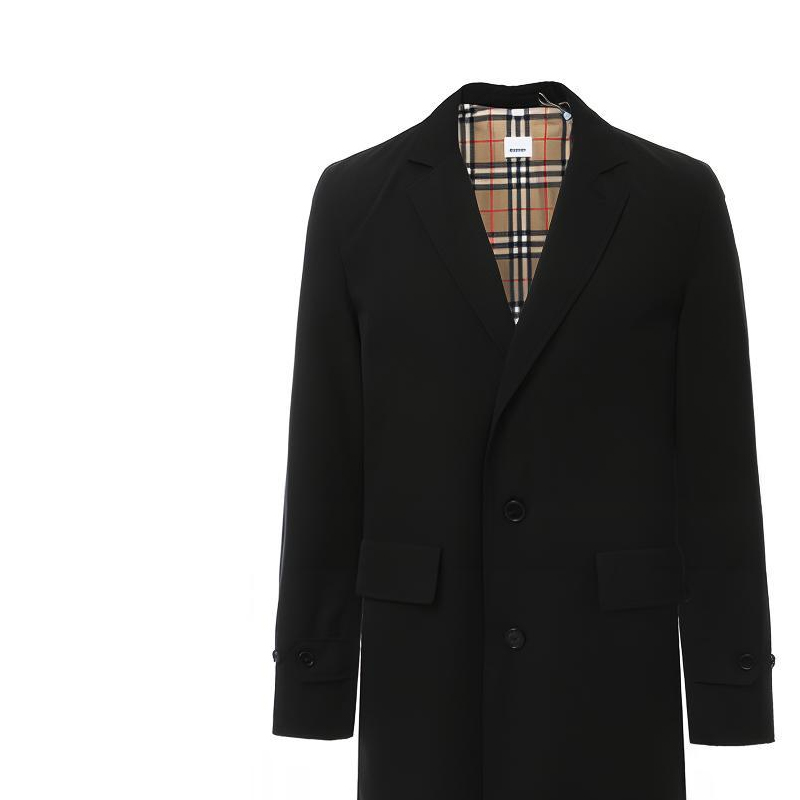 Burberry Black Single-Breasted Cotton Trench Coat 80144081 圖 7