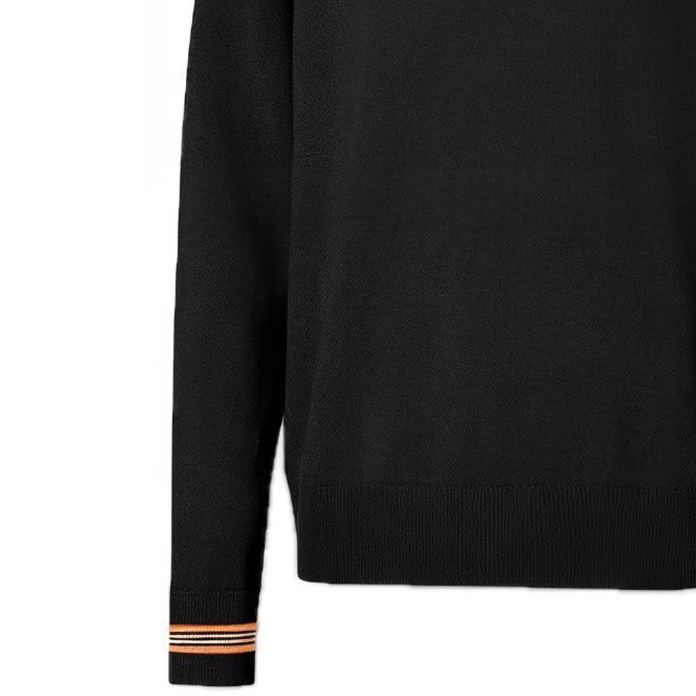 Sizing バーバリー ブラック スリムフィット ウール セーター シグネチャーストライプ 80332011