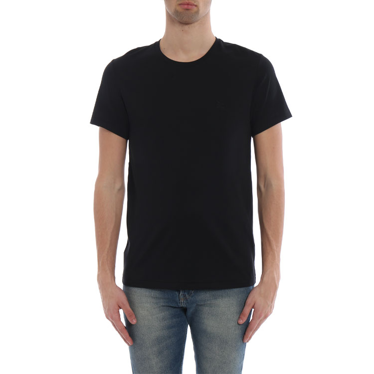 Burberry Black Solid Color Crew Neck Casual Short Sleeve T-Shirt 40618231 圖 6