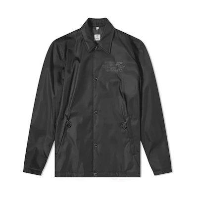 Burberry Black Solid Color Single-Breasted Long Sleeve Jacket 80441301