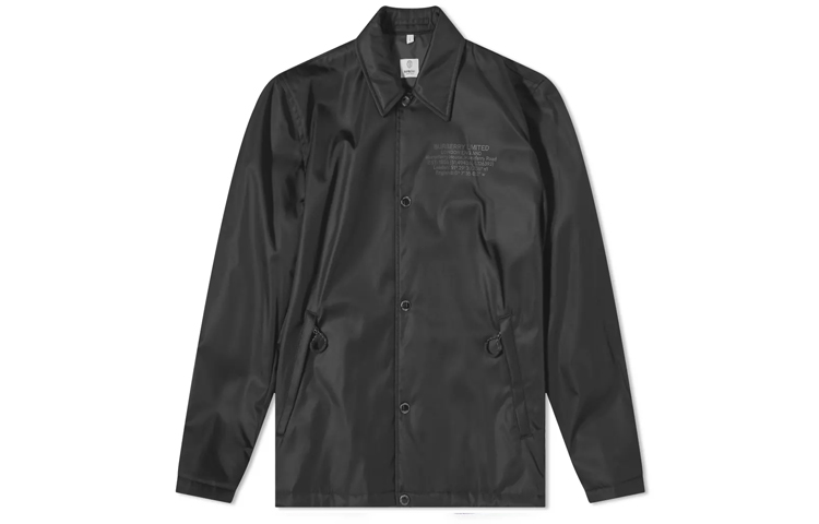 Burberry Black Solid Color Single-Breasted Long Sleeve Jacket 80441301 圖 2