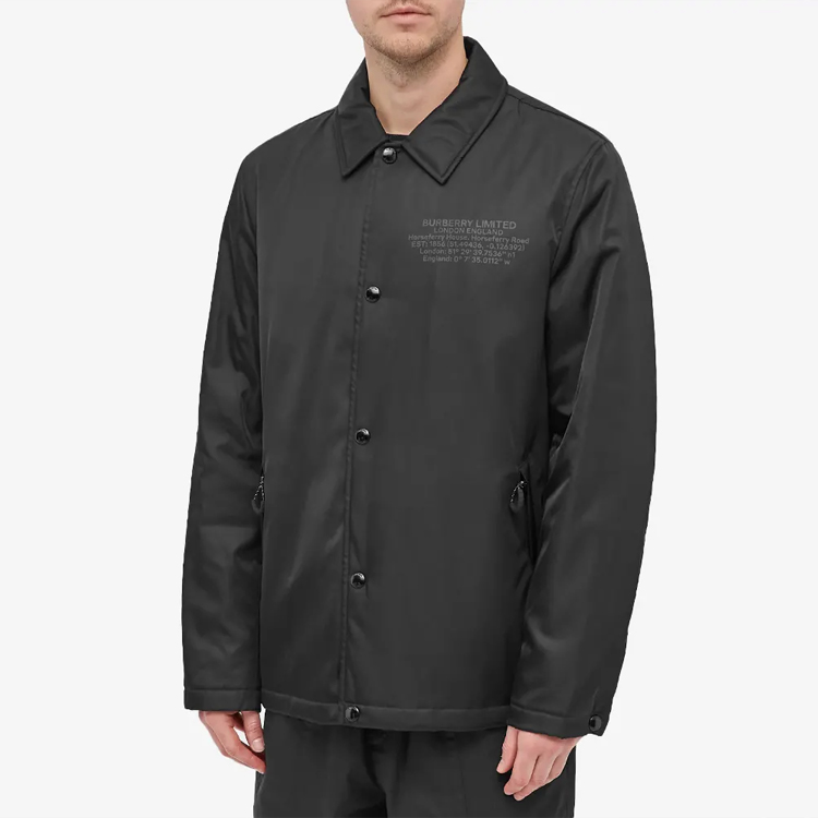 Burberry Black Solid Color Single-Breasted Long Sleeve Jacket 80441301 圖 4