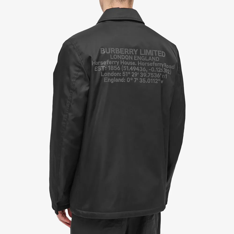 Burberry Black Solid Color Single-Breasted Long Sleeve Jacket 80441301 圖 5