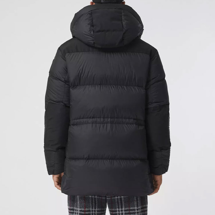 Purchase 巴宝莉黑色连帽拉链羽绒夹克 80438451