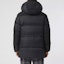 Purchase Burberry Black Solid Color Zip-Up Hooded Down Jacket 80438451