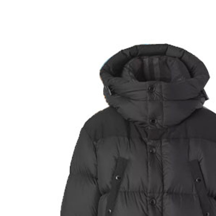 Sizing 巴宝莉黑色连帽拉链羽绒夹克 80438451