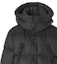 Sizing Burberry Black Solid Color Zip-Up Hooded Down Jacket 80438451