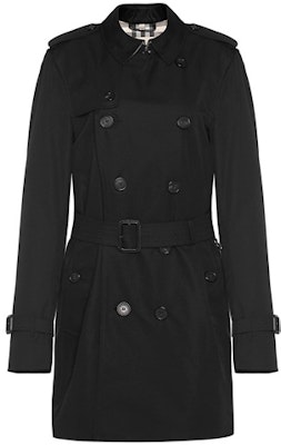 Burberry Hitam Mantel Trench Bersilang Berkembar Sederhana Panjang 39833381 Order Burberry Hitam Mantel Trench Bersilang Berkembar Sederhana Panjang 39833381