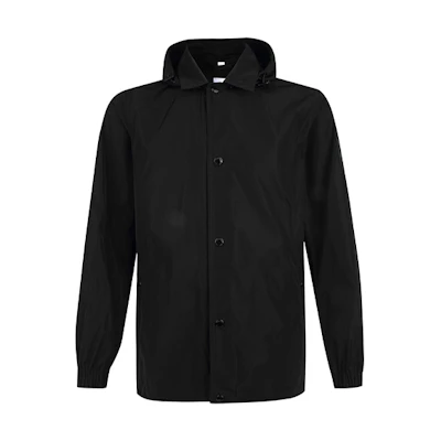 Burberry Black Solid Hooded Jacket 80147701