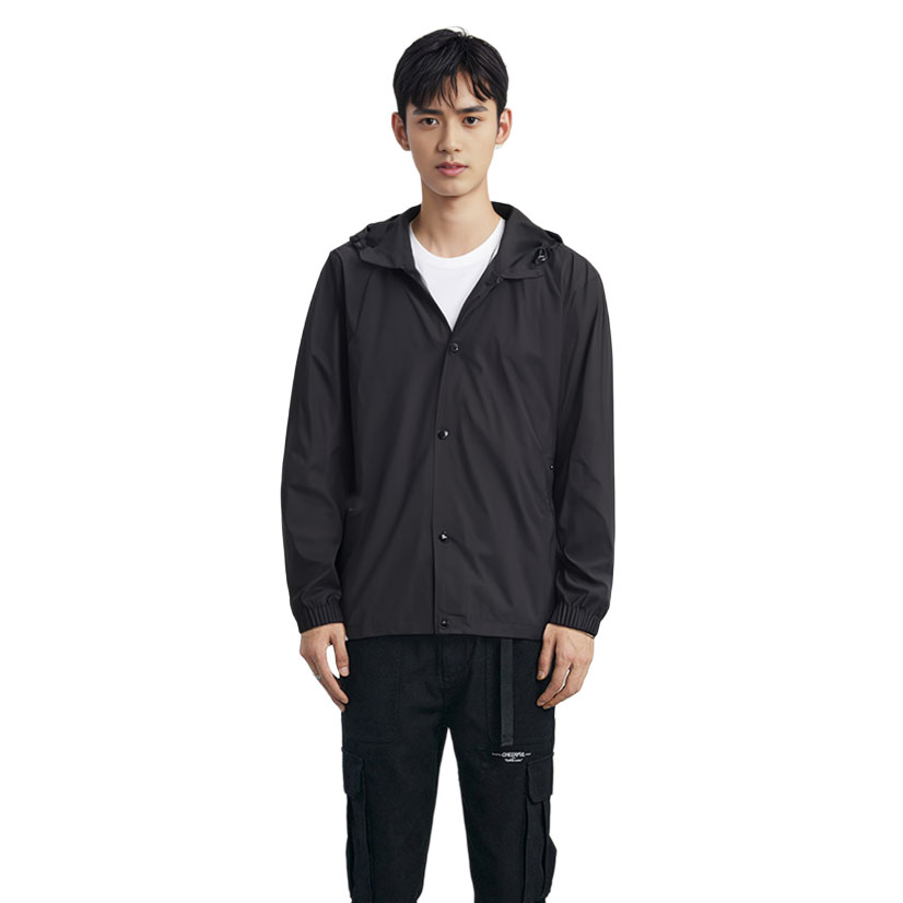 Burberry Black Solid Hooded Jacket 80147701 圖 6