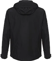Lookbook Burberry Black Solid Logo Patch Casual Hoodie Jacket 8014363