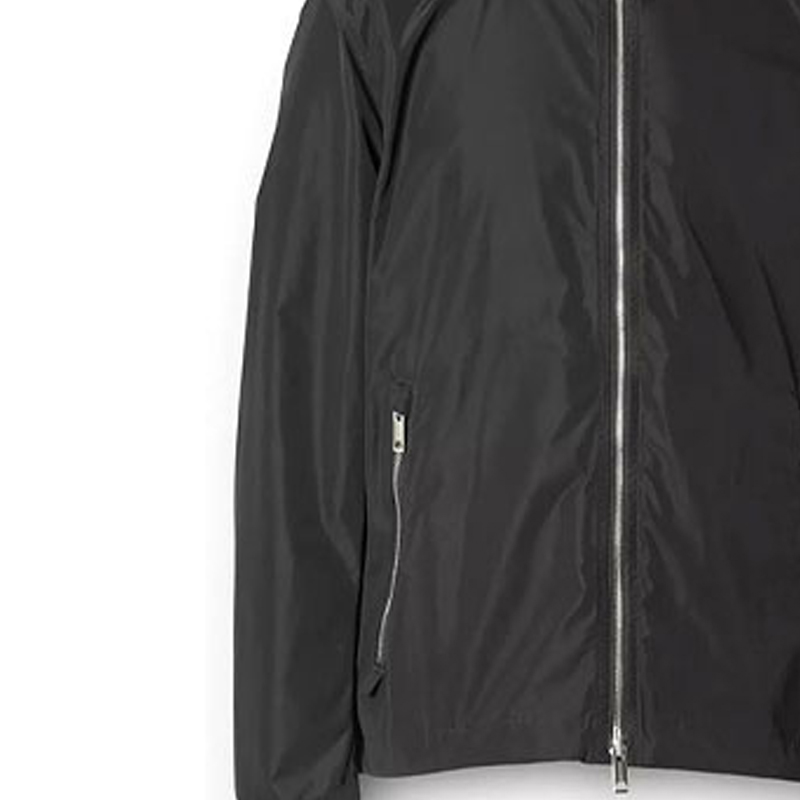 Sizing バーバリー ブラック ソリッド ロゴ パッチ カジュアル フーディ ジャケット 8014363