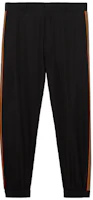 Burberry Black Solid Striped Elastic Casual Pants. 80381531 Burberry Black Solid Striped Elastic Casual Pants. 80381531