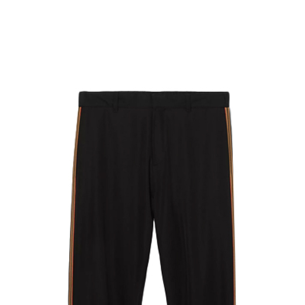 Details for Celana Kasual Hitam Solid Bergaris Elastis Burberry. 80381531