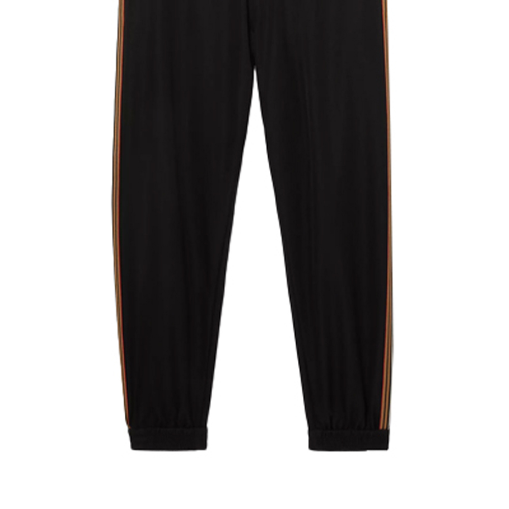 Sizing Celana Kasual Hitam Solid Bergaris Elastis Burberry. 80381531