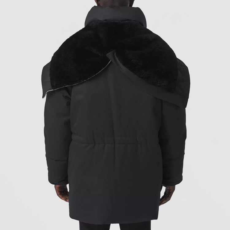 Burberry Black Solid Zip-Up Hooded Down Jacket. 80441871 圖 4