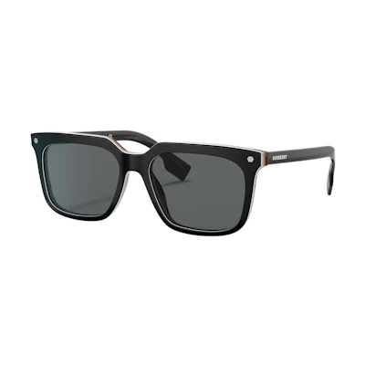 Burberry Black Square Sunglasses for Men B4337-F 3798/87