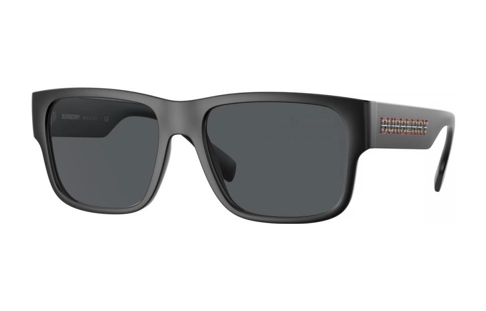 Order 버버리 블랙 사각 선글라스 컬러 로고 UV 차단 유니섹스 0BE4358-3464