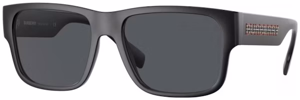 Order Burberry Black Square Sunglasses with Color Logo UV Protection Unisex 0BE4358-3464