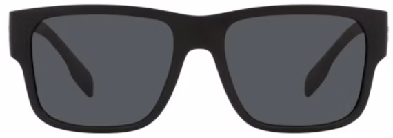 Lookbook Burberry Black Square Sunglasses with Color Logo UV Protection Unisex 0BE4358-3464