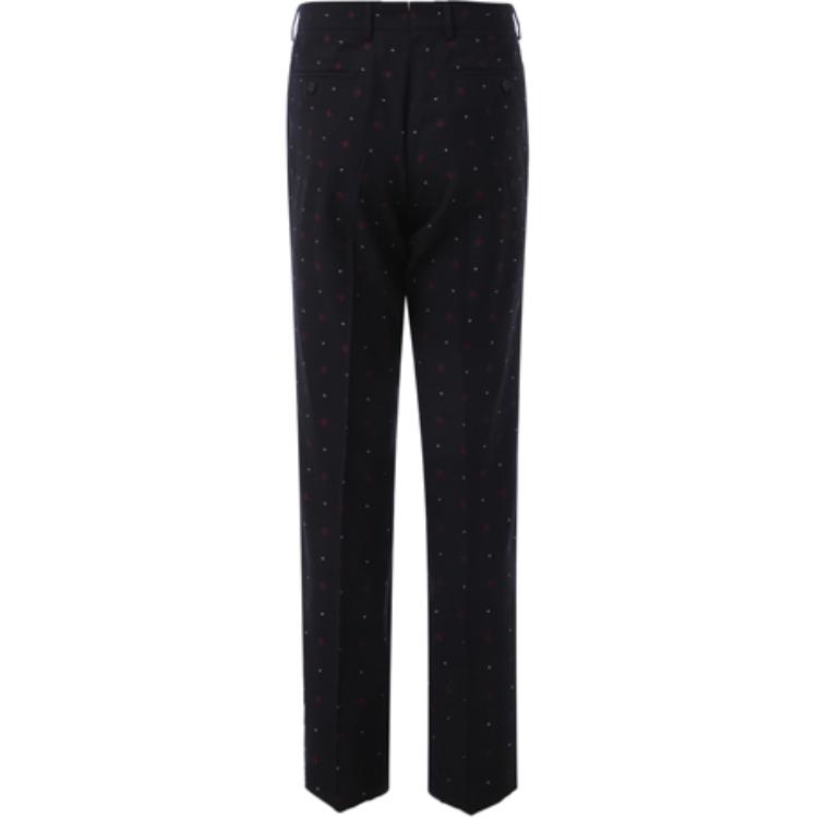 Burberry Black Star-Patterned Casual Pants. 80134181