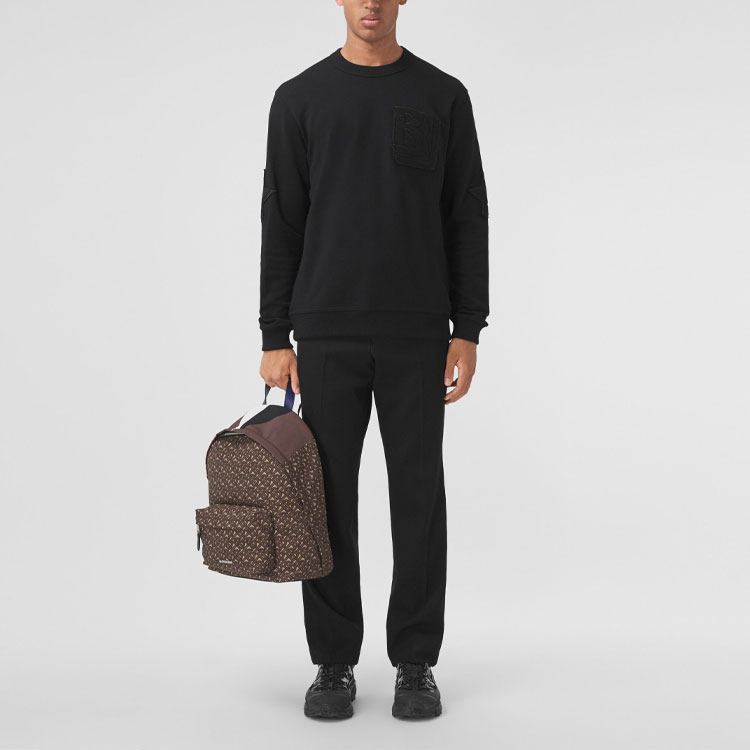 Burberry Black Star Monogram Logo Long-Sleeve Sweatshirt 80454981 圖 3