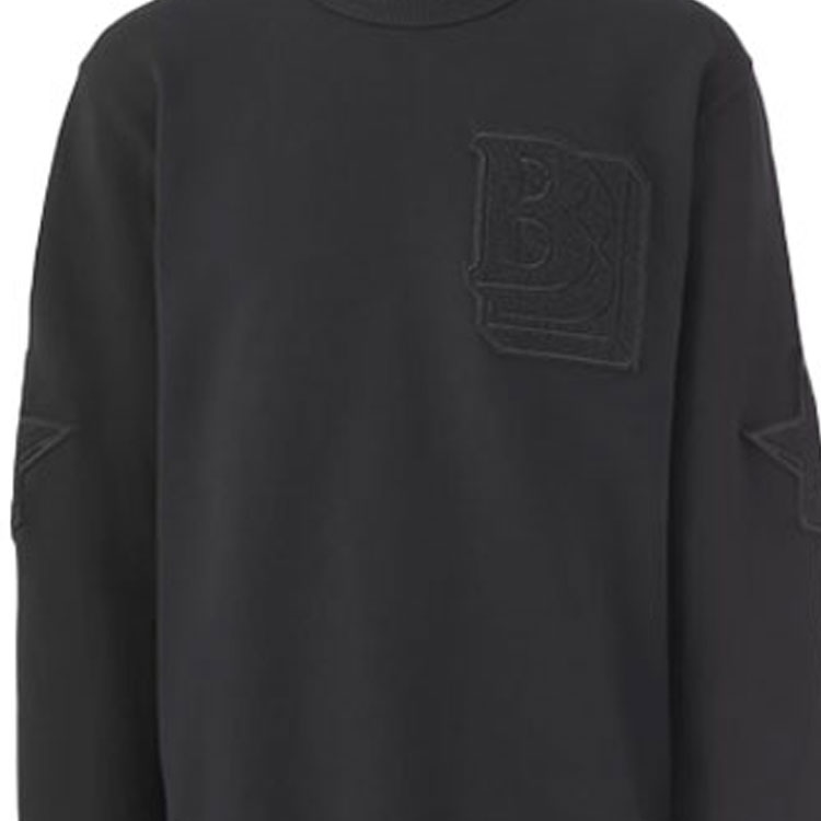 Burberry Black Star Monogram Logo Long-Sleeve Sweatshirt 80454981 圖 5