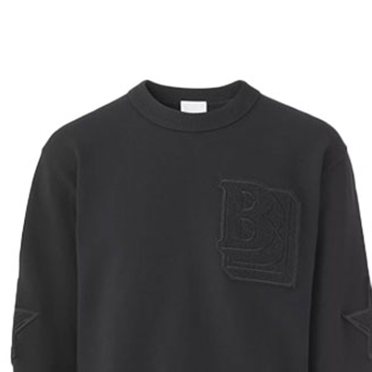 Burberry Black Star Monogram Logo Long-Sleeve Sweatshirt 80454981 圖 7
