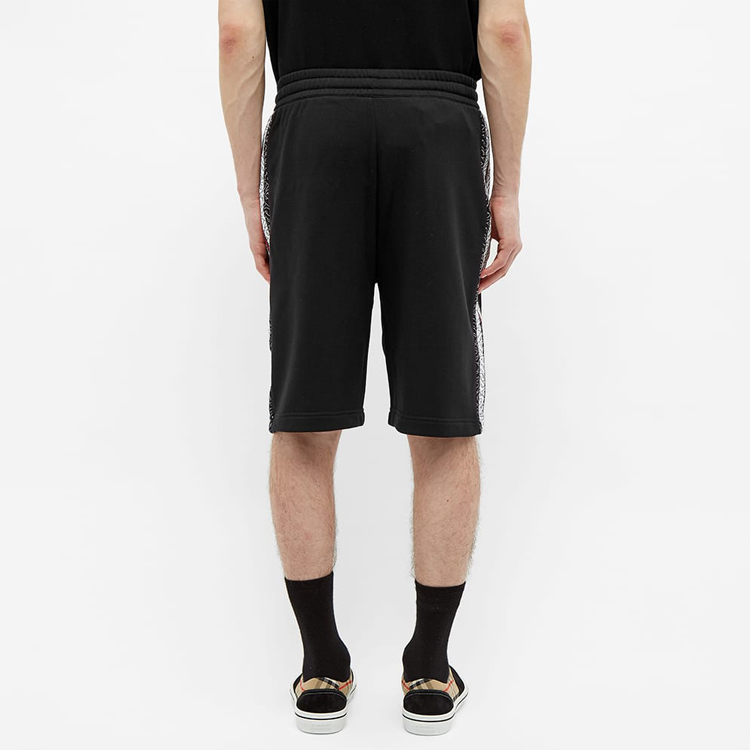 Burberry Black Striped Casual Shorts with Lace-Up and Side Pockets 80269421 圖 6