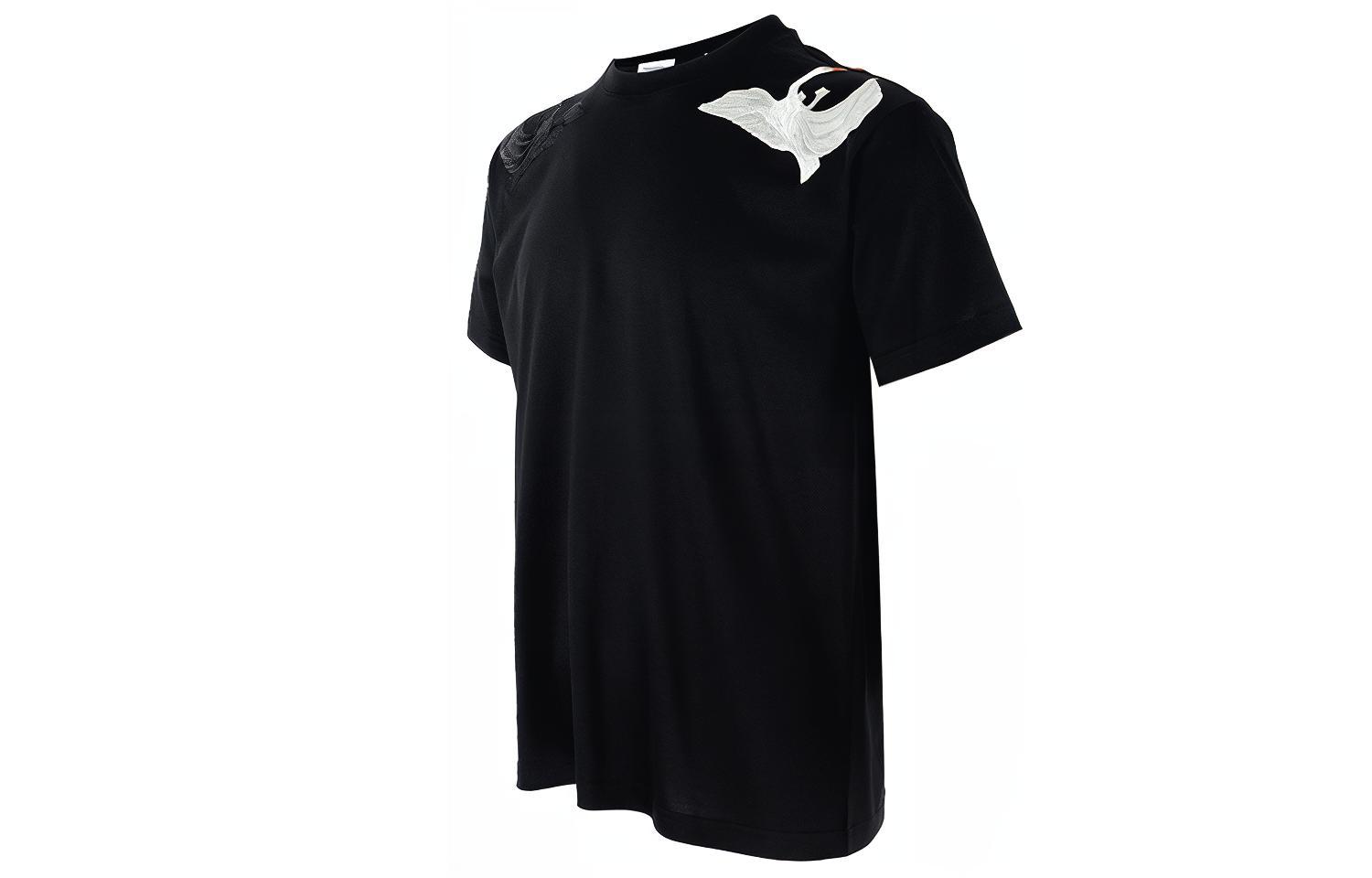 Burberry Black Swan Embroidered Crewneck T-Shirt SS22  Tee 80477321 圖 4