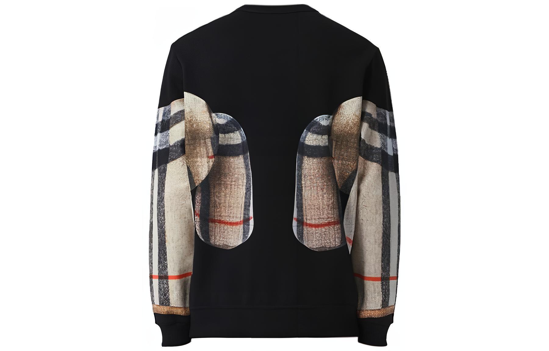 Burberry Black Teddy Bear Check Print Pullover Crewneck Sweatshirt 80495671 圖 3