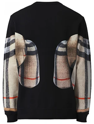 Burberry Hitam Teddy Bear Check Print Pullover Crewneck Sweatshirt 80495671 Lookbook Burberry Hitam Teddy Bear Check Print Pullover Crewneck Sweatshirt 80495671