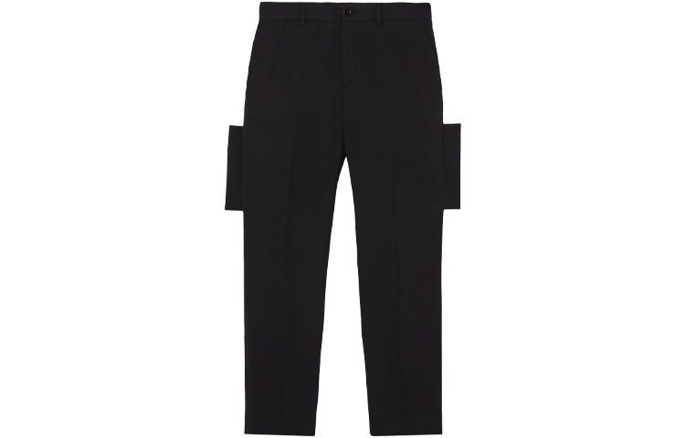 Burberry Black Textured Tailored Casual Pants. 80454061