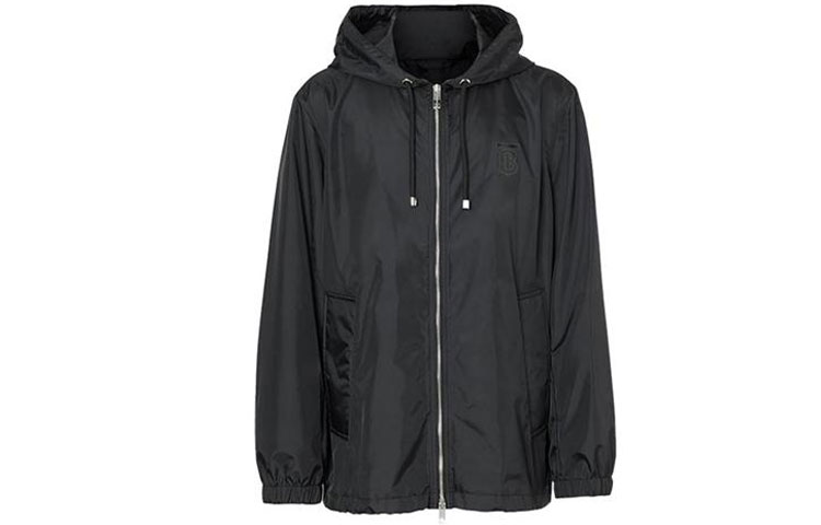 Burberry Black Zip-Up Hoodie Jacket 80143431
