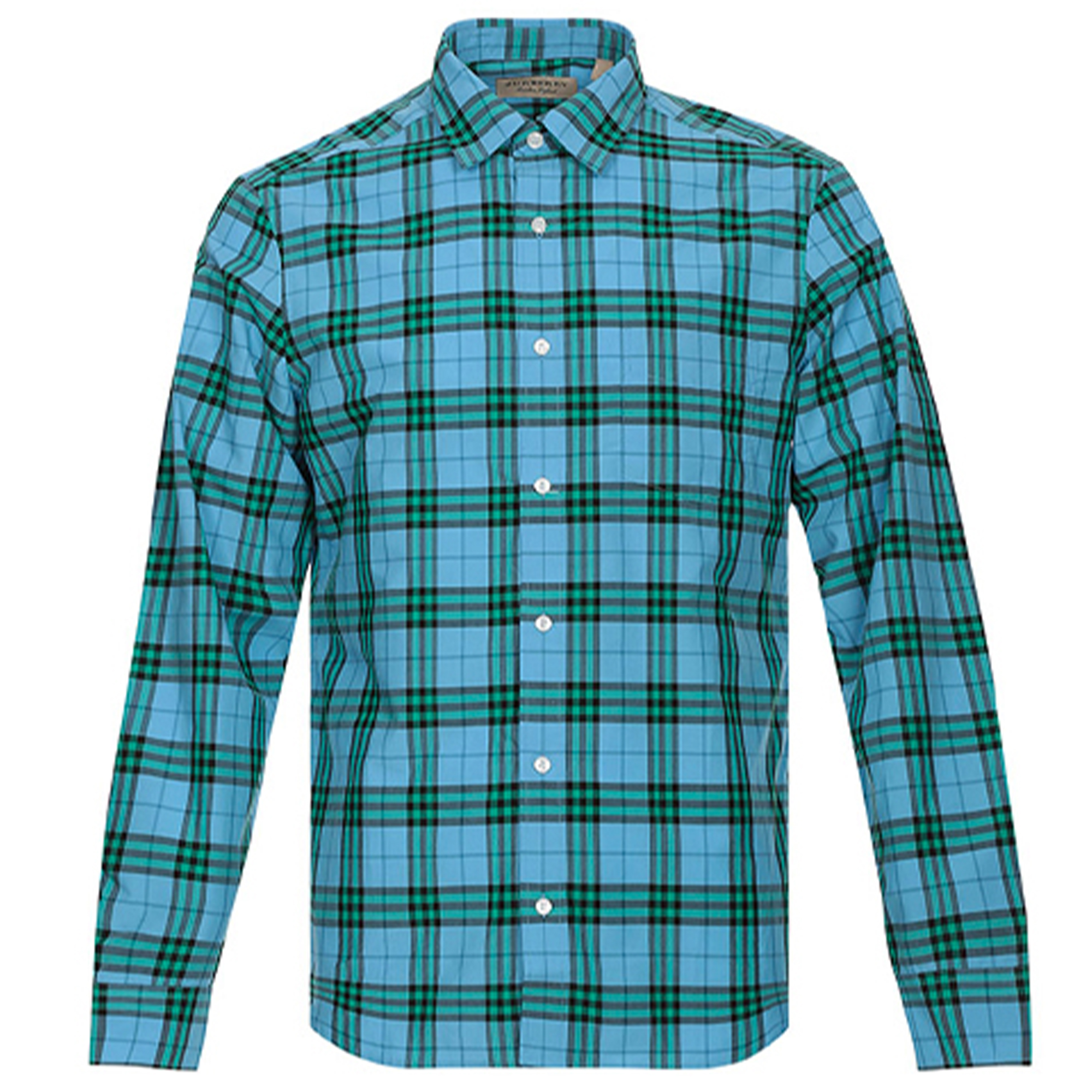 Burberry Blue Check Long Sleeve Casual Shirt 80031001