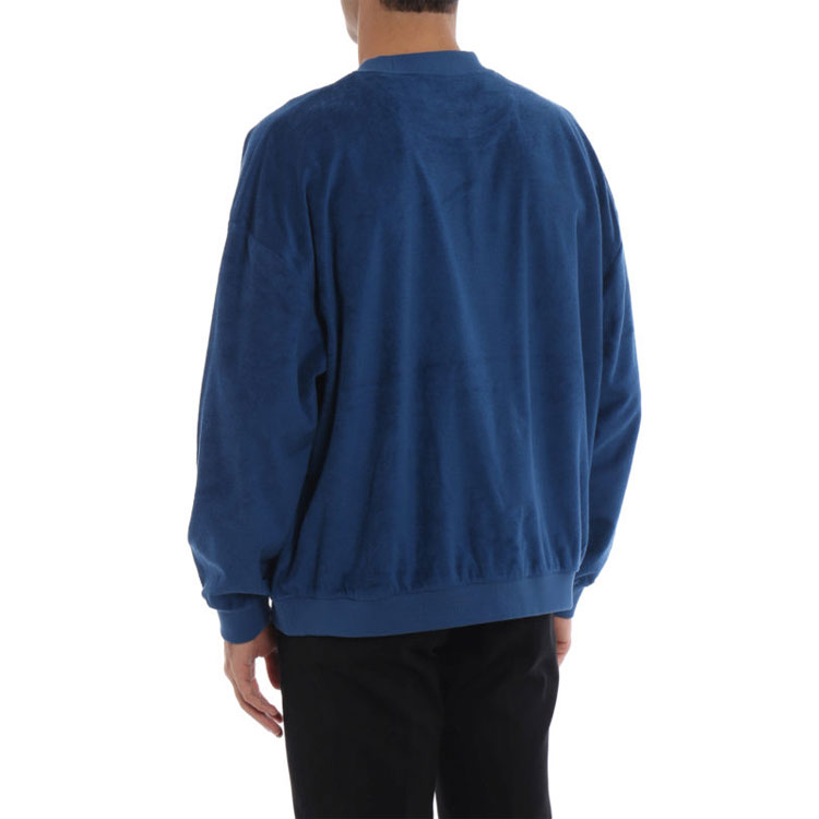 Burberry Blue Crewneck Sweatshirt with Multicolor Logo 45493321 圖 4