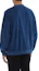 Shop Burberry Blue Crewneck Sweatshirt with Multicolor Logo 45493321