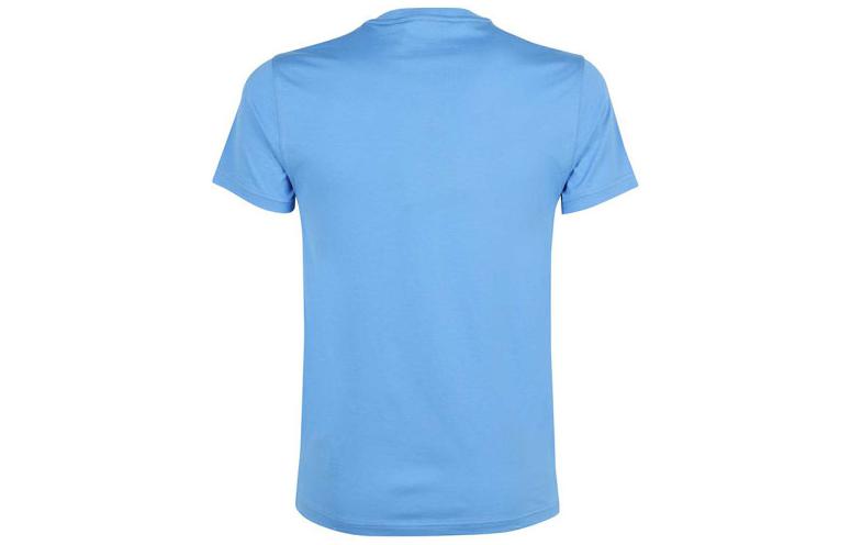 Burberry Blue Embroidered Letter Logo Crewneck Casual T-Shirt. 80400611 圖 3