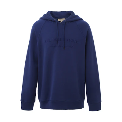 Burberry Blue Fleece-Lined Hoodie with Hood 80265251