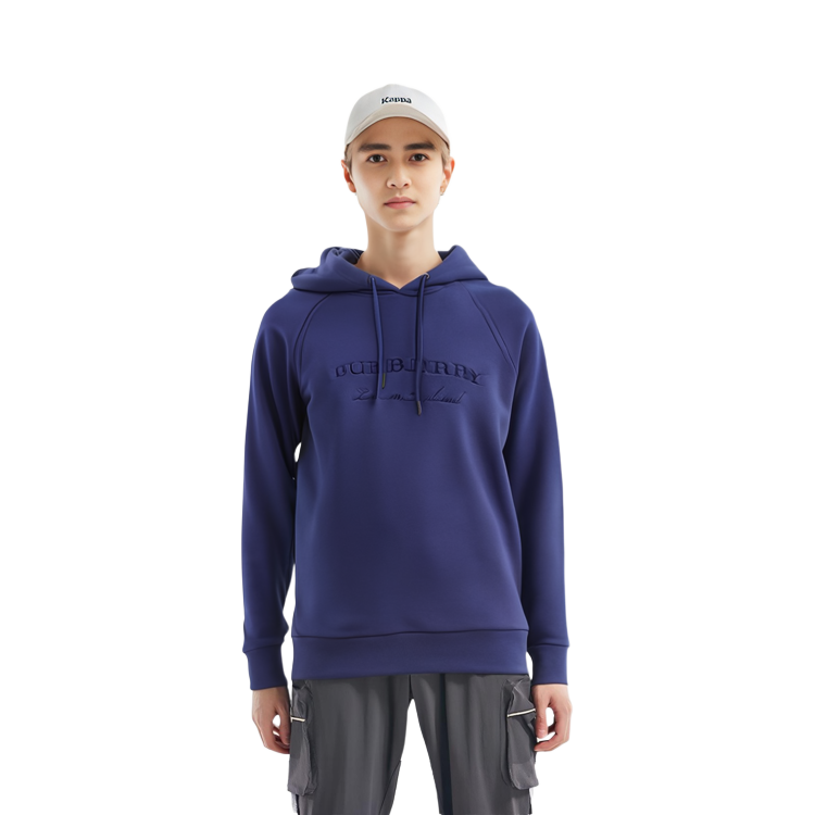 Burberry Blue Fleece-Lined Hoodie with Hood 80265251 圖 5