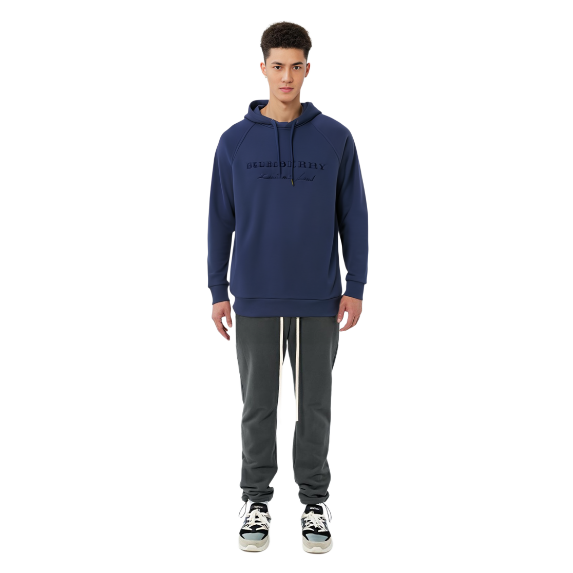 Burberry Blue Fleece-Lined Hoodie with Hood 80265251 圖 6