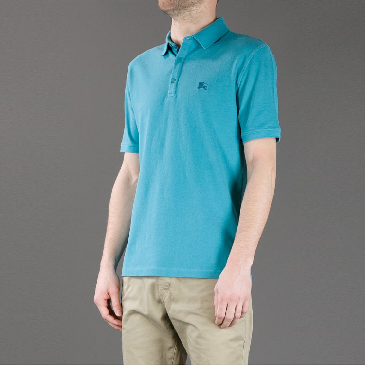 Burberry Blue Graphic Print Loose Fit Polo Shirt. 40612391 圖 5